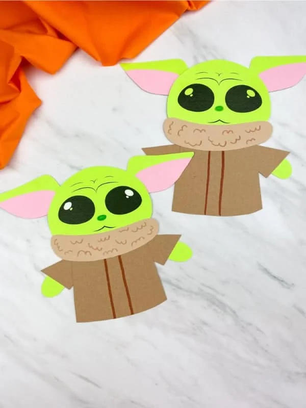 27 Paper Crafts That Will Inspire Anyone 14 13 baby yoda craft with template image