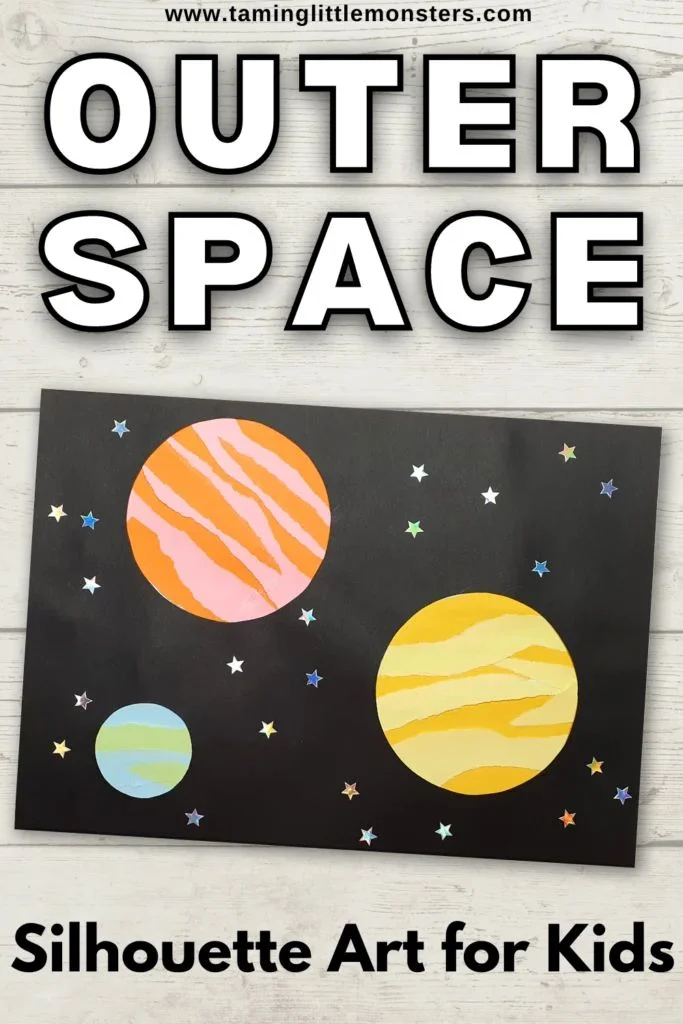 21 Exciting Paper Crafts for Kids 14 13. Space Silhouette Scene