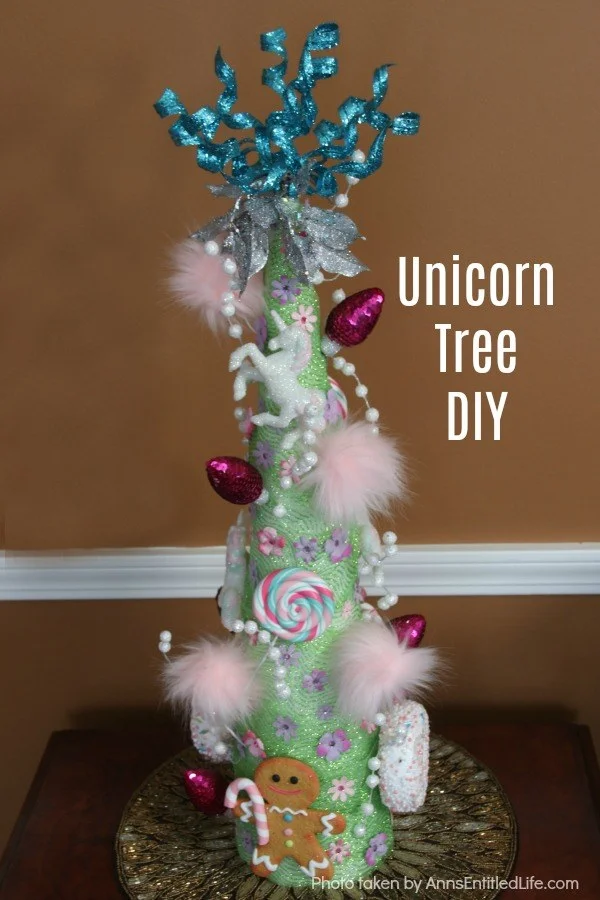 21 Cute Craft Ideas 15 14. Unicorn Tree DIY