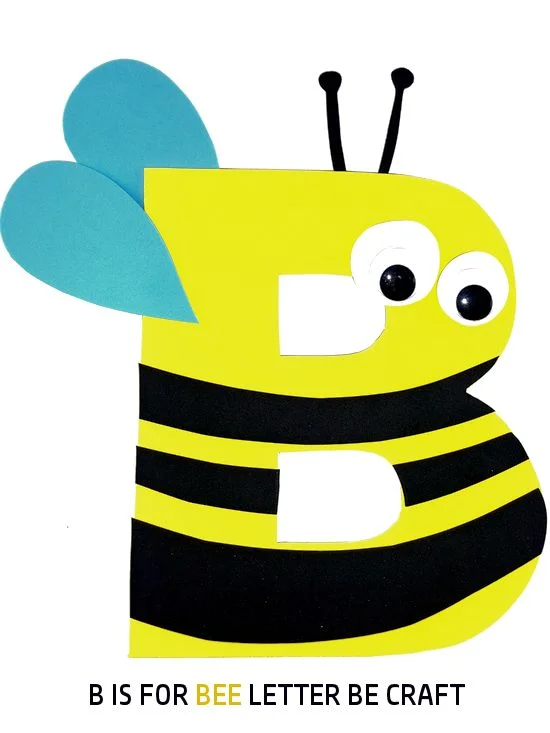 20 Easy Bee Crafts for Kids That Are Fun to Make 19 18 B is for Bee Letter Craft
