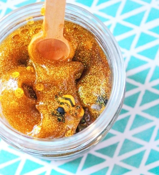 20 Easy Bee Crafts for Kids That Are Fun to Make 3 2 Easy Breezy Honeybee Slime