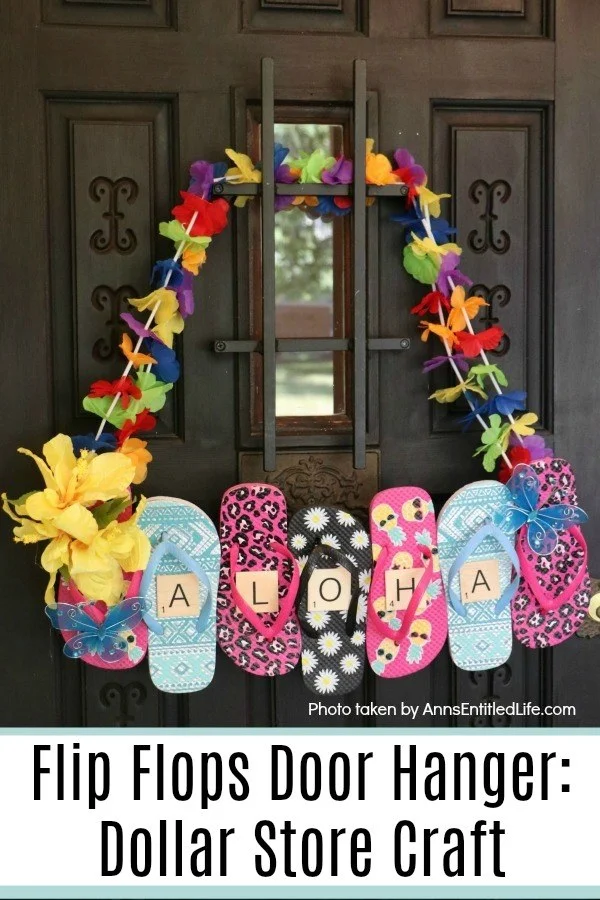 21 Cute Craft Ideas 3 2. Flip Flops Door Hanger