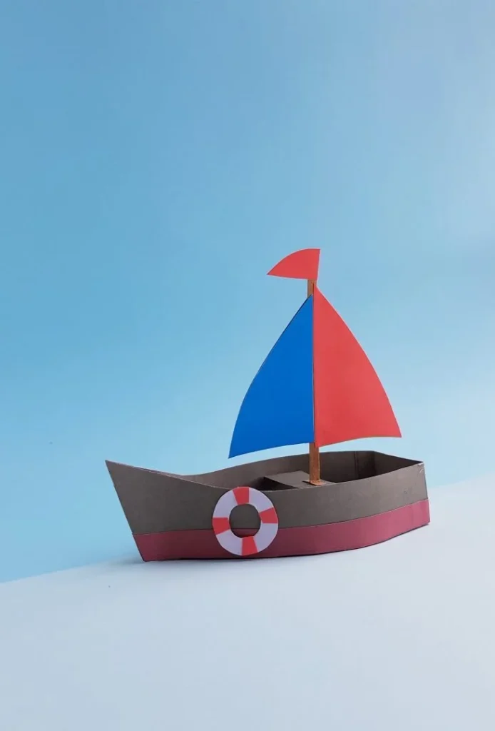 21 Exciting Paper Crafts for Kids 3 2. Paper Boat