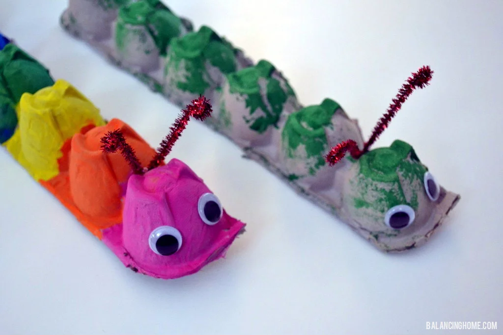 15 Classroom Crafts 4 3 Egg Carton Caterpillars