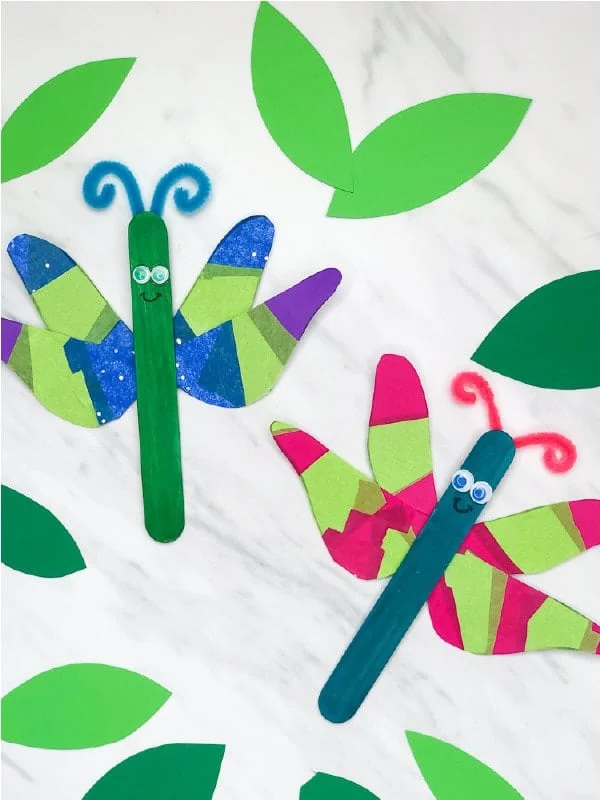 20 Popsicle Stick Crafts Kids Will Love 4 3 dragon flies art project image