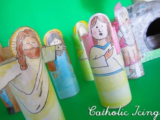 20 Paper Roll Crafts (Towel and Toilet) 7 6 easter craft for kids jesus 550x413 1