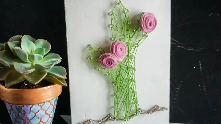 15 Classroom Crafts 9 8 Cactus String Art