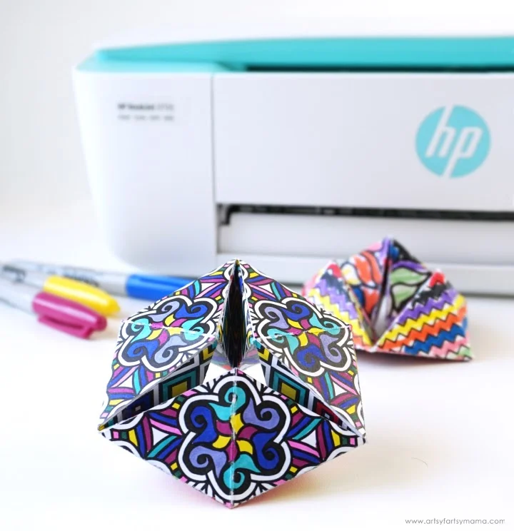 21 Exciting Paper Crafts for Kids 10 9. Paper Hexagon Kaleidocycle