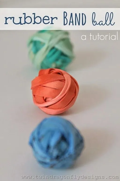 21 Fun Crafts to Do When Bored 15 14. Rubber Band Ball 1