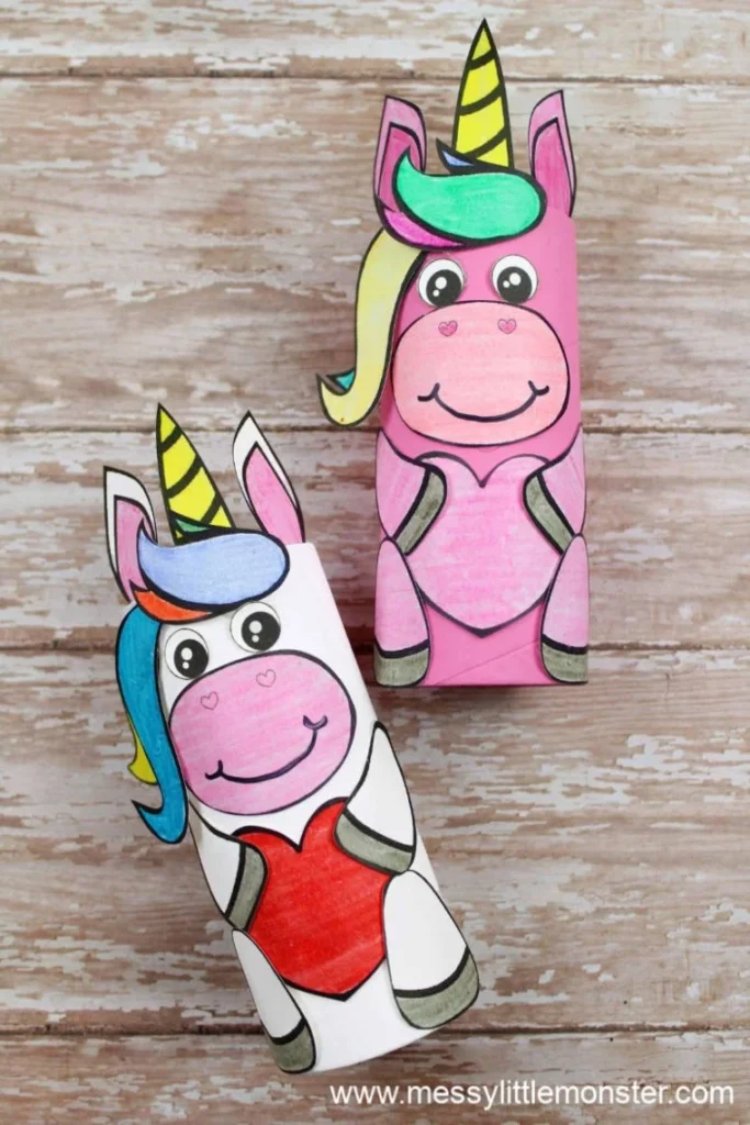 20 Toilet Paper Roll Crafts That Are Fun 18 17 Cardboard tube unicorn craft preschoolers 8