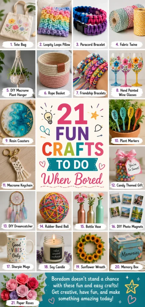 21 Fun Crafts to Do When Bored 1 21 Fun Crafts