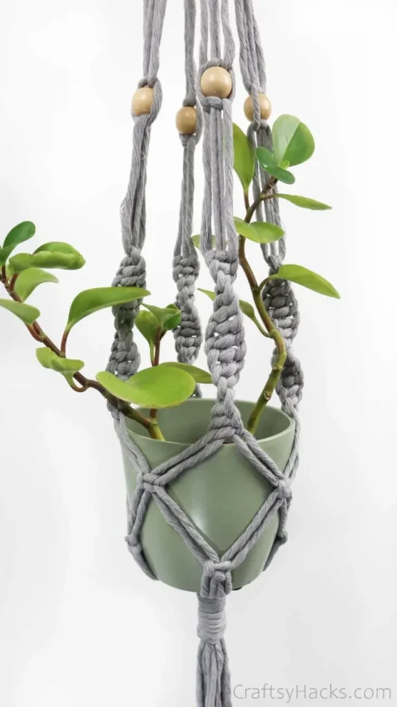 21 Fun Crafts to Do When Bored 6 5. DIY Macrame Plant Hanger 1