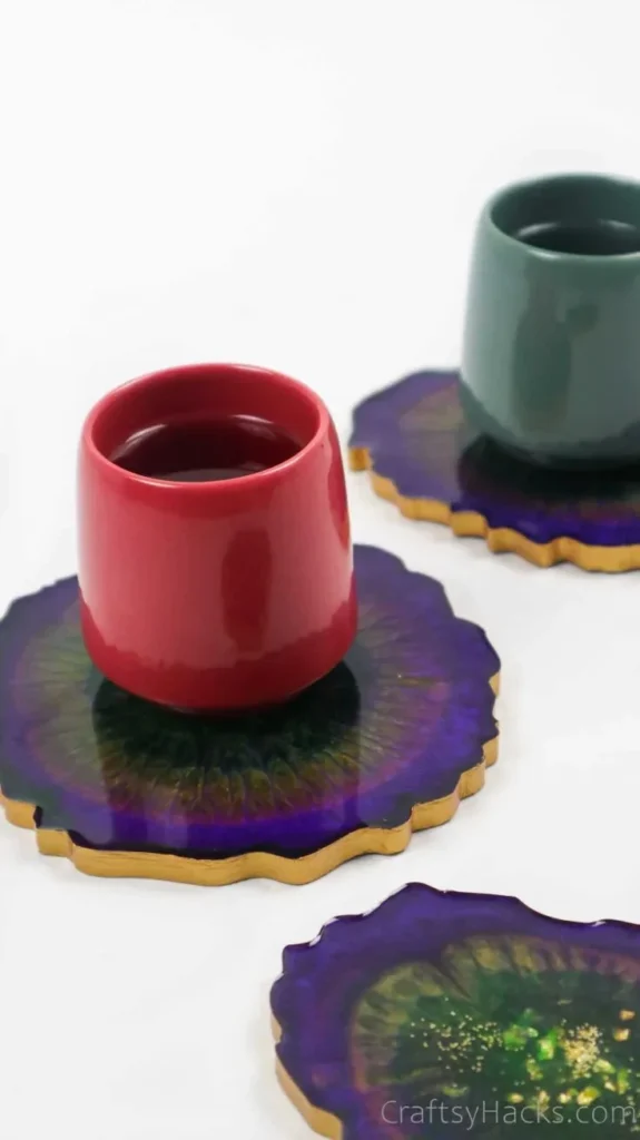 21 Fun Crafts to Do When Bored 10 9. Resin Coasters 1