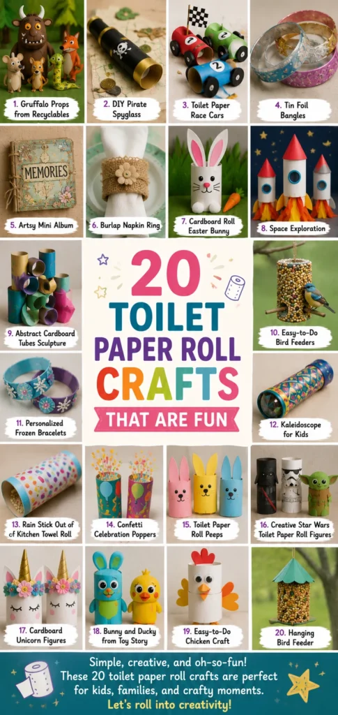 20 Toilet Paper Roll Crafts That Are Fun 1 Toilet Paper Roll Crafts